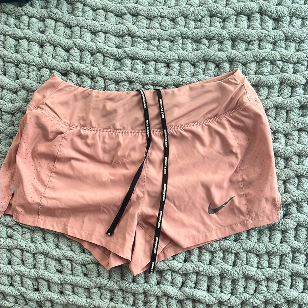 Nike Pink Athletic Shorts Elastic Waistband